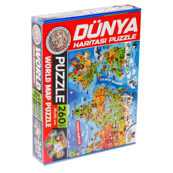 ieg™ 7375 Dünya Kültür Haritası Puzzle -Totteriq