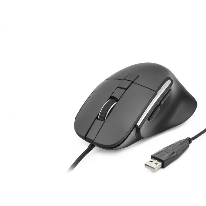 ieg™ 7D Ergonomi̇k Kablolu Ofi̇s Mouse 3600 Dpi - Siyah ND1209B