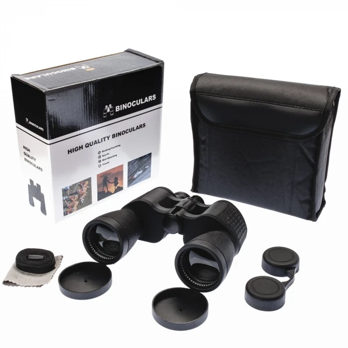 ieg™ 7x50 – Geniş ön Mercekli Profesyonel El Dürbünü – 1000m/56m – Siyah V4