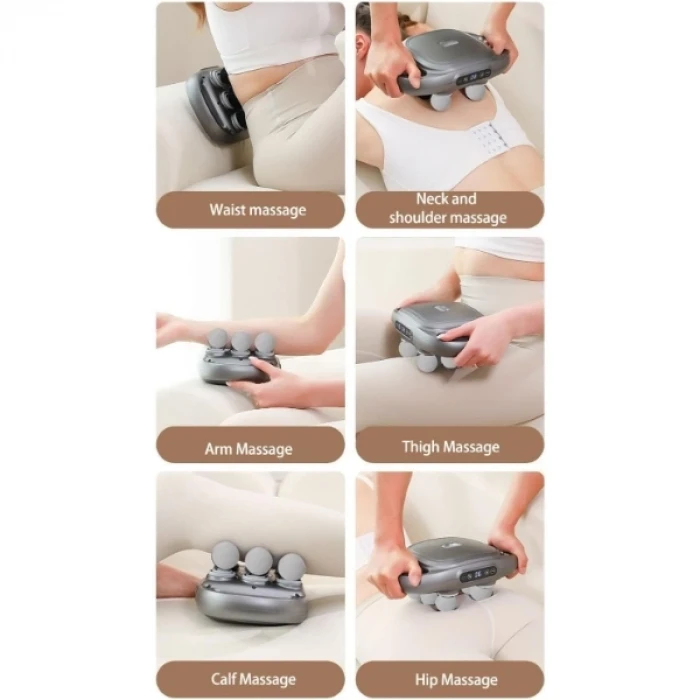 ieg™ 8 Başlıklı Şarjlı Isıtmalı Masaj Aleti