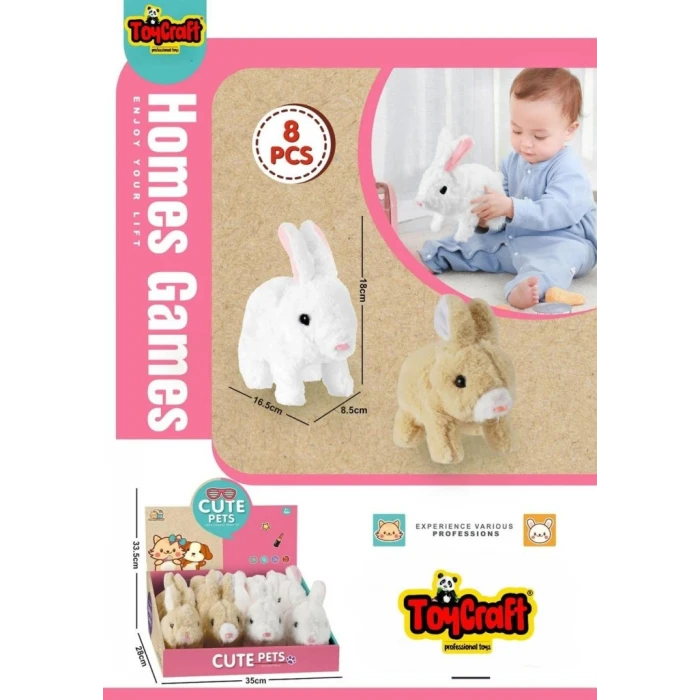 ieg™ 8832-31 TOYCRAFT DİSPLAY AKILLI TAVŞAN SES.PİL-TYC