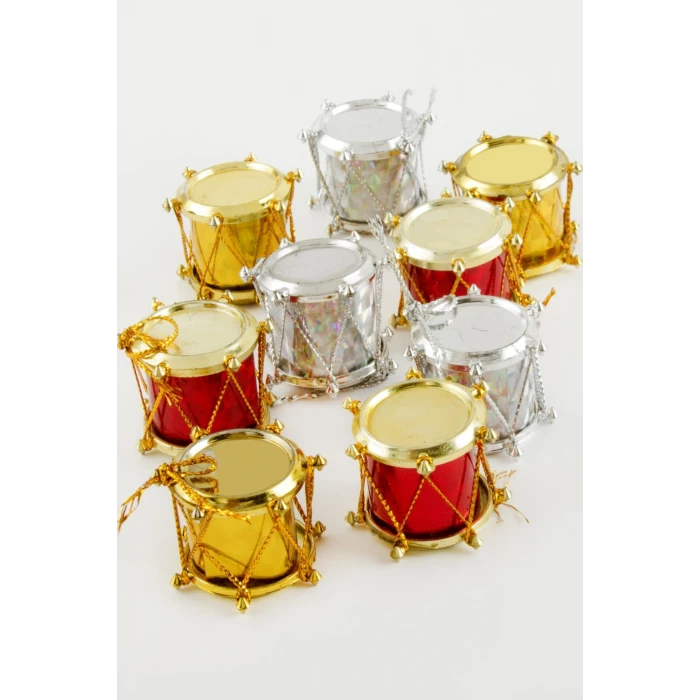 ieg™ 9 Adet Davul Yılbaşı Ağaç Süsü