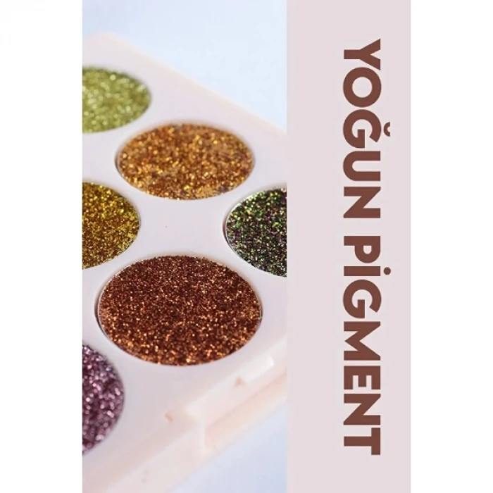 ieg™ 9 Renk Glitter Diamond Far Paleti  2li Set