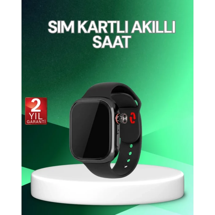 ieg™ Adımsayar Ve Nabız Ölçerli Sım Kartlı Akıllı Saat