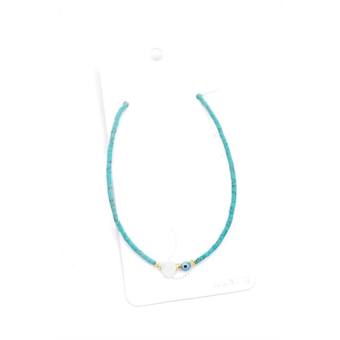 İEG Afgan Boncuk Halhal - Su Yeşili