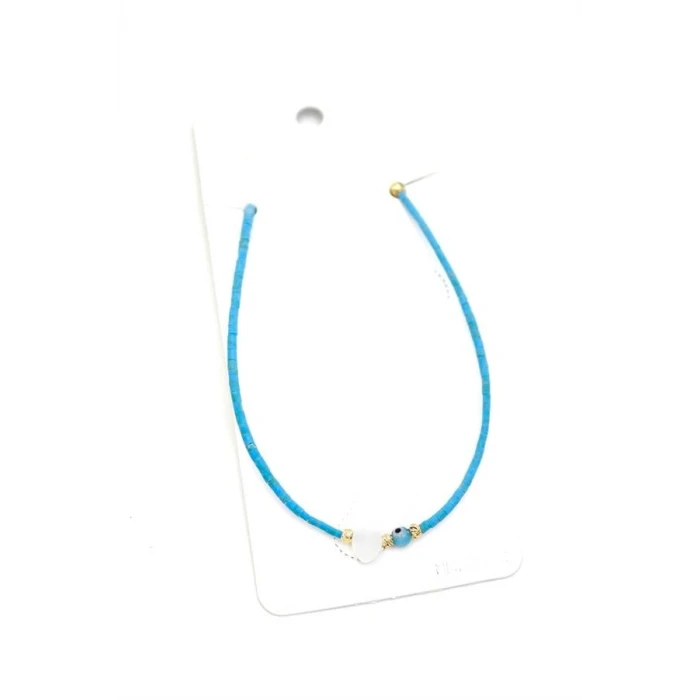 İEG Afgan Boncuk Halhal - Turkuaz