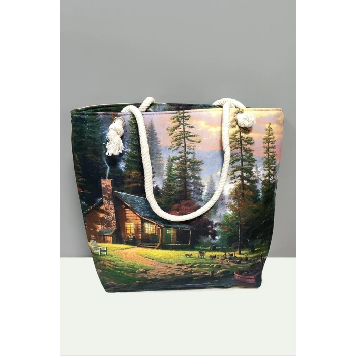 ieg™ Ağaç Desenli Plaj Çantası