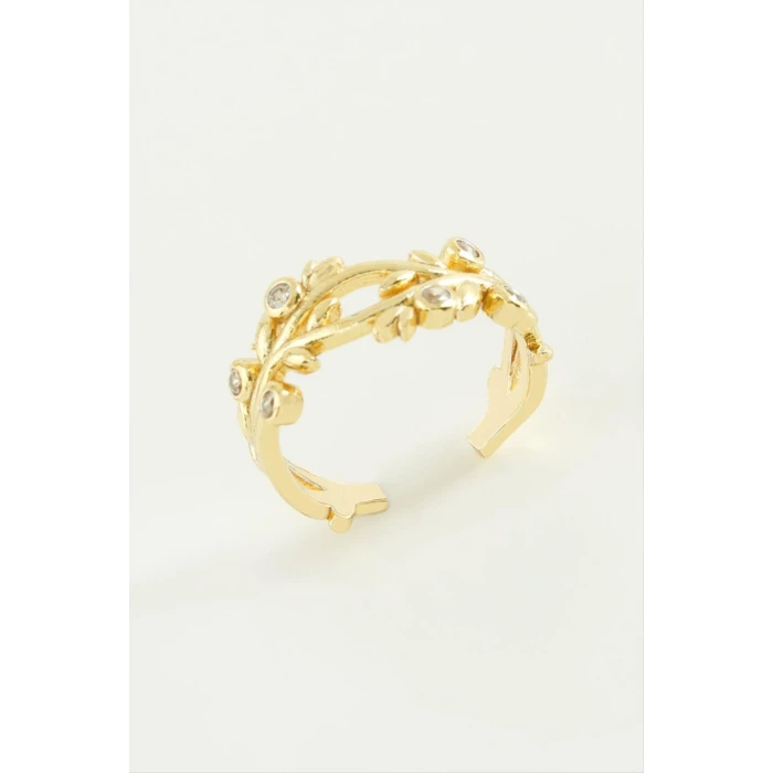 ieg™ Ağaç Taşlı Metal Yüzük