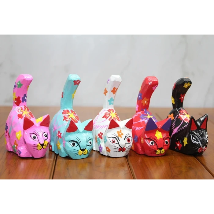 ieg™ Ahşap 5li Kedi Seti Model 4