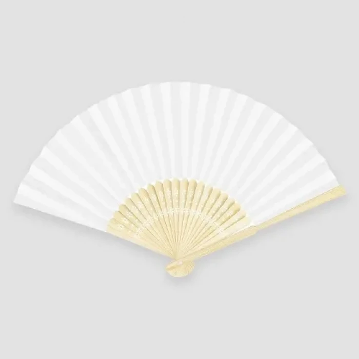 ieg ™ Ahşap Beyaz Kağıt Yelpaze