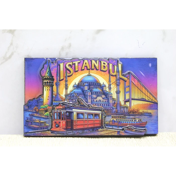 ieg™ Ahşap İstanbul Temalı Magnet - Model 13