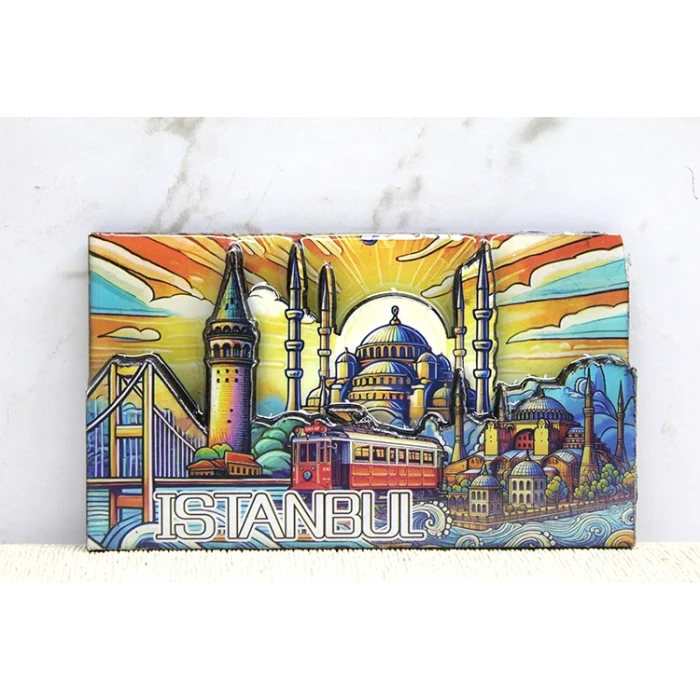 ieg™ Ahşap İstanbul Temalı Magnet - Model 7