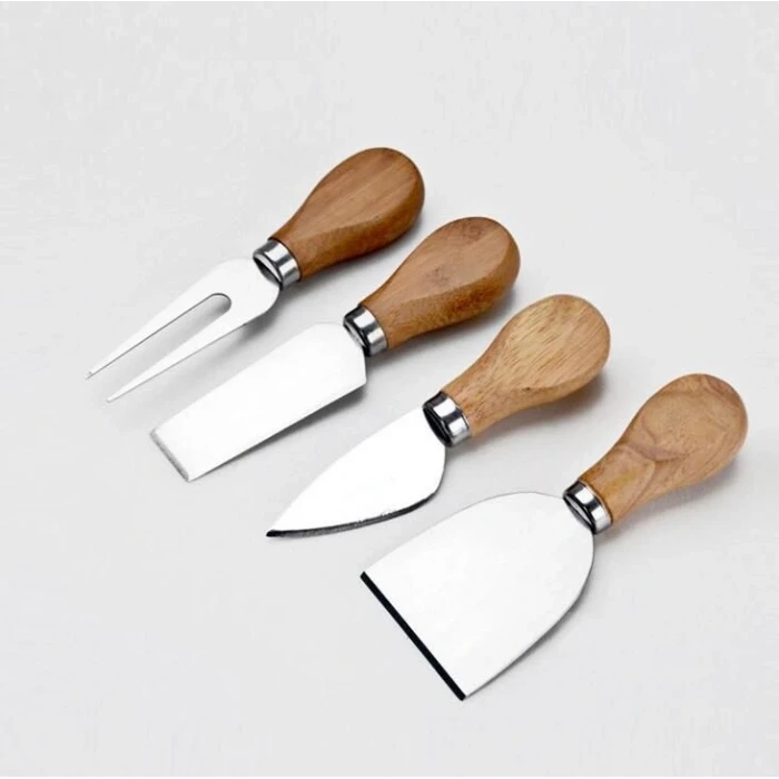 ieg™ Ahşap Saplı 4 Lü Peynir Bıçağı Seti