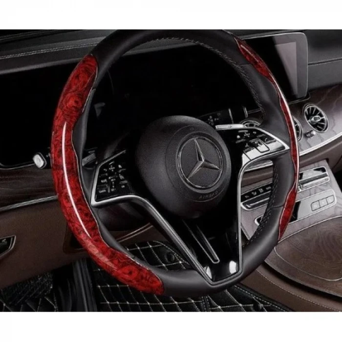 ieg™ Ahşap Tasarımlı Direksiyon Simidi Koruma Kılıfı 2 li