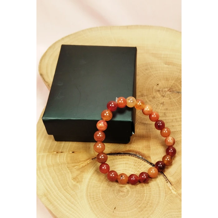 ieg™ Akik Doğal Taş Bileklik Kutulu