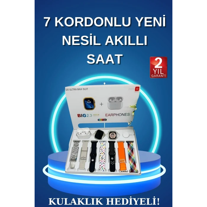 ieg™ Akıllı Saat Bluetooth Kulaklık Adımsayar Sağlık Takibi Çağrı Cevaplama