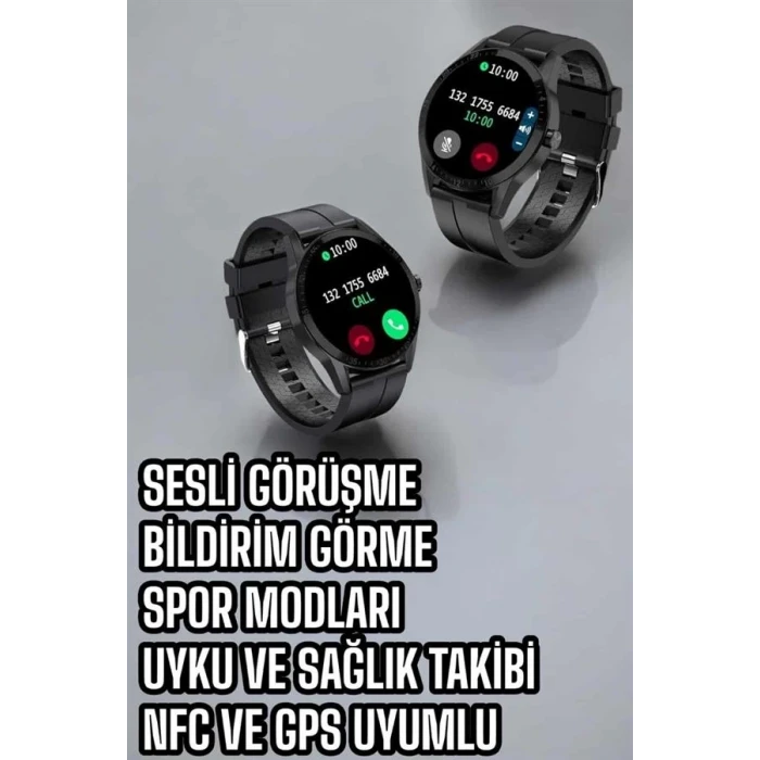 ieg™ Akıllı Saat Sesli Görüşme Bluetooth Bağlantılı 3 Kordonlu