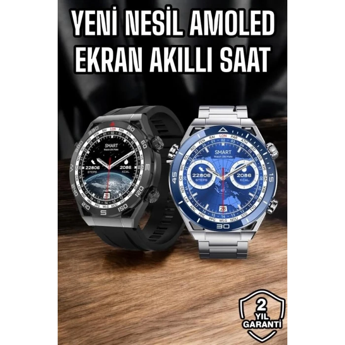ieg™ Akıllı Saat Yeni Nesil 2024 Model Metal Kordonlu Bluetooth Bağlantılı