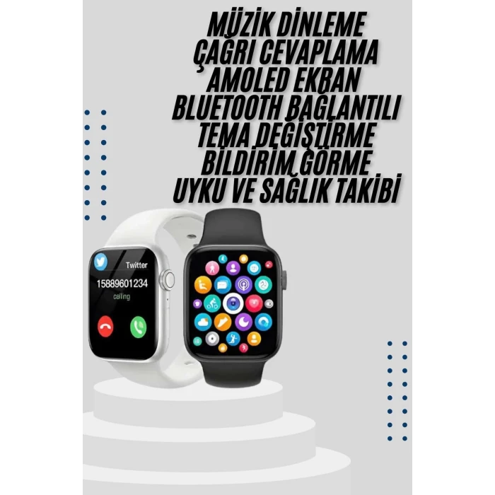 ieg™ Akıllı Saat Yeni Nesil Android ve İOS Uyumlu Titreşim Modlu Alarm Kronometre