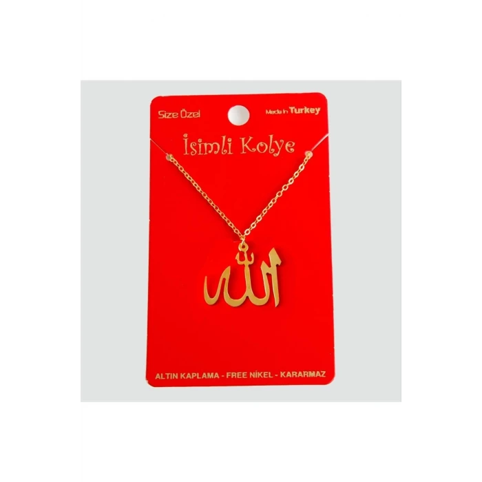 ieg™ Allah Yazılı Uçlu Kolye