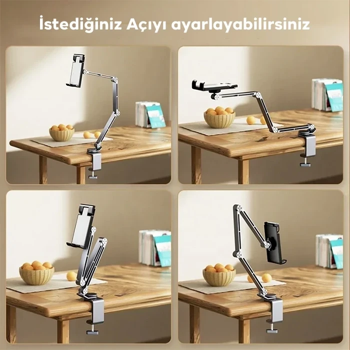 ieg™ Ally 360° Dönebilen Katlanır Masaüstü Tablet Ve Telefon Tutucu