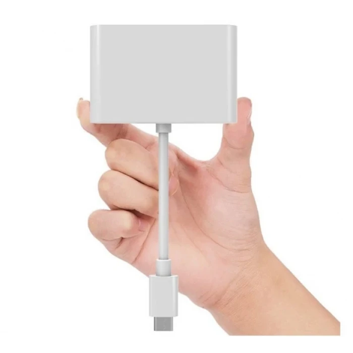 ieg™ Ally 4k Type C Hdmi Görüntü Aktarıcı 3 İn1 Şarj Usb Çıkışlı Kablo