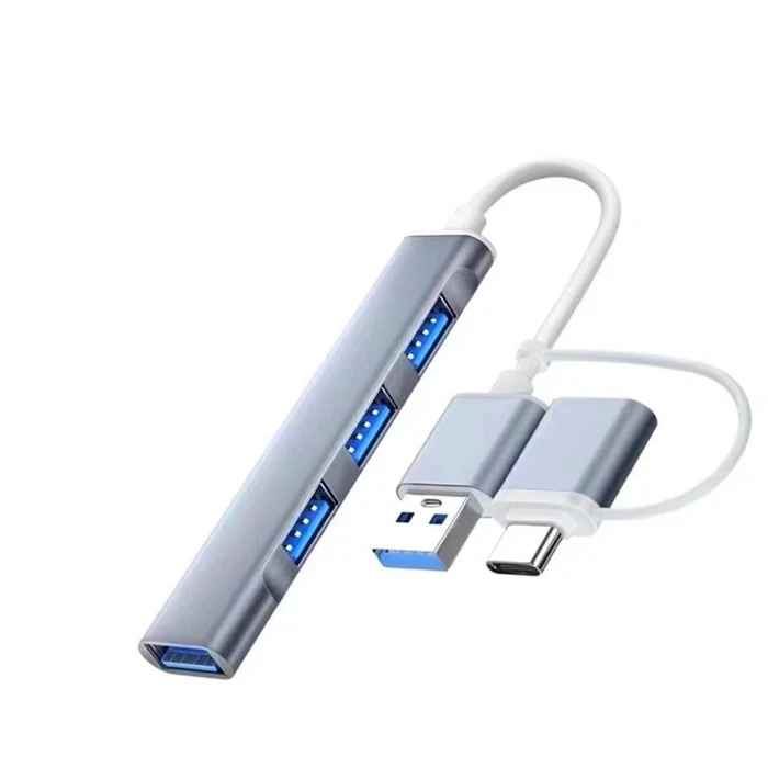 ieg™ Ally A-806 4in1 Type-c + Usb Girişli Usb 3.0 Çoğaltıcı Hub Adaptör Çevirici