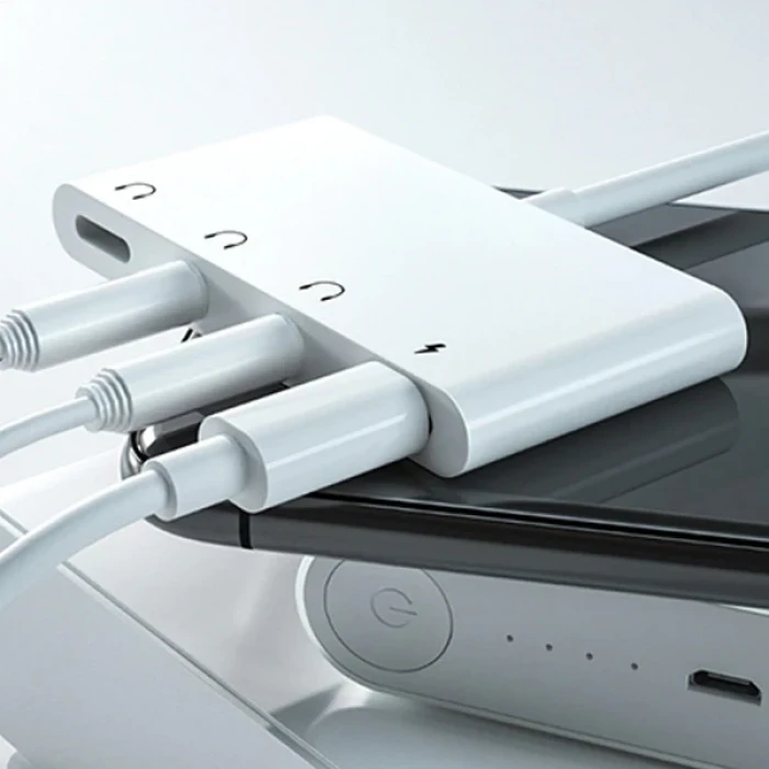 ieg™ Ally Andriod Usb Type C 4in1 Otg Ses Adaptörü Çift Dc 3.5mm Jack