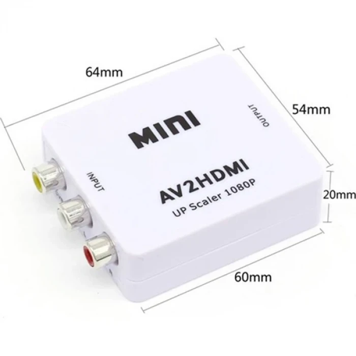 ieg™ Ally Av To Hdmı Mini Switch Rca Composit Audio Video Hdmı Görüntü Çevirici Full Hd Ve 720p Dönüştürü
