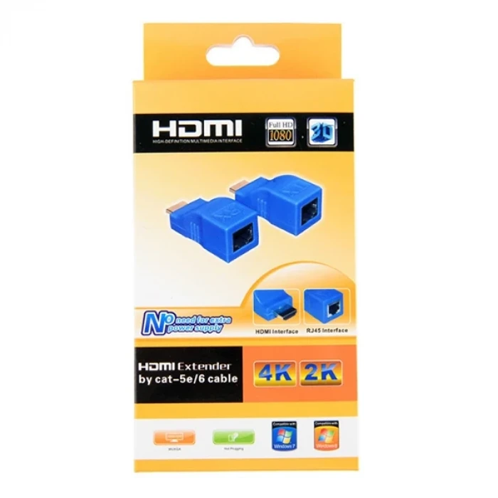ieg™ Ally Hdmi Extender 4k 3d Rj45 Cat6 Ile 30m Hdmi Uzatıcı