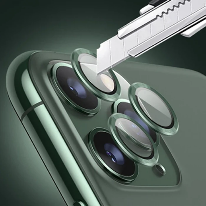 ieg™ Ally İphone 11 Pro-11 Pro Max Kamera Lens Koruyucu Aluminium 3 Adet