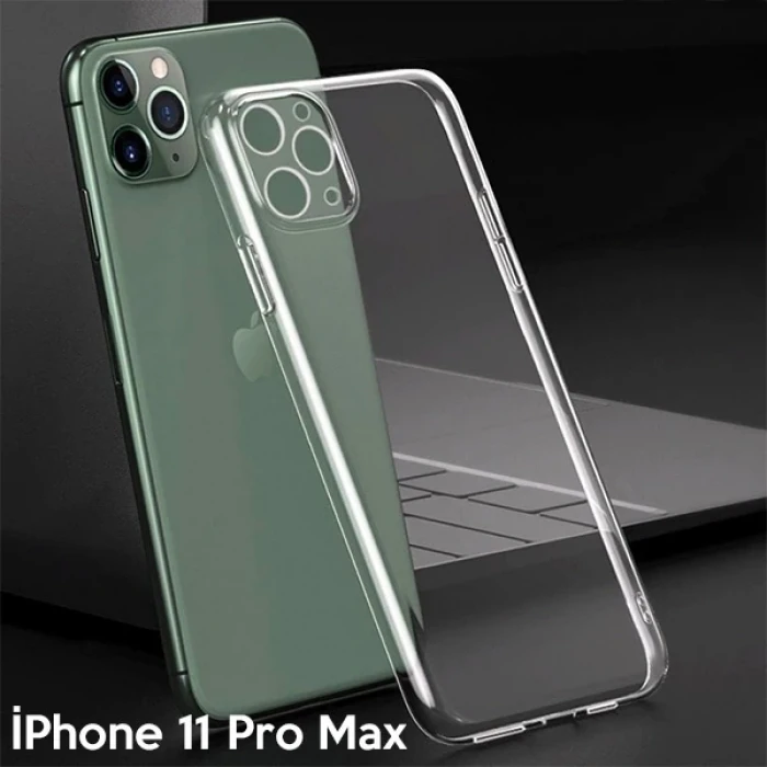 ieg™ Ally İphone 11 Pro Max 6.5 İnch Kamera Korumalı Silikon Kılıf