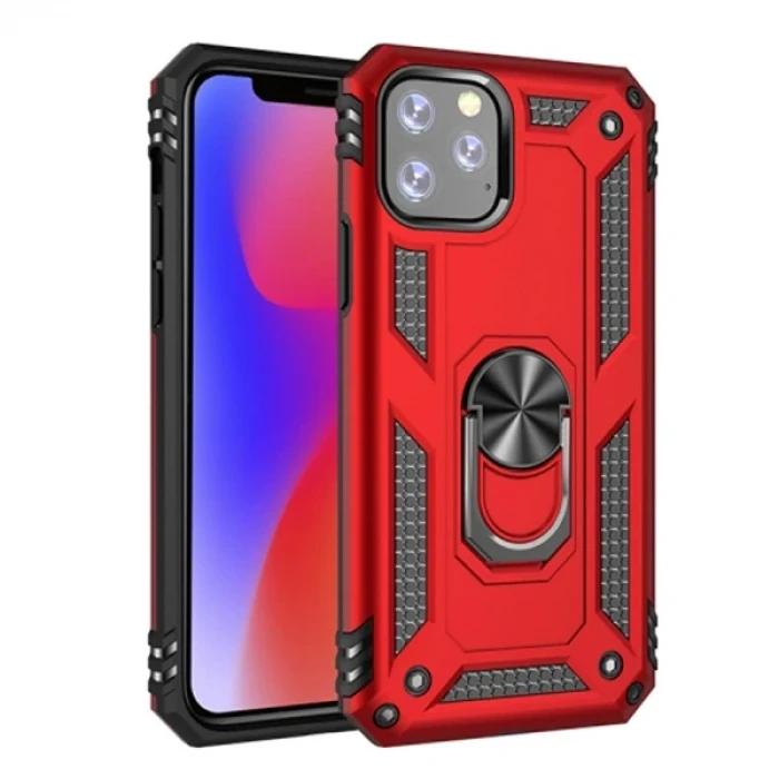 ieg™ Ally İphone 11 Pro Max 6.5inch  Yüzüklü Kılıf Armor Shockproof Ring Kılıf