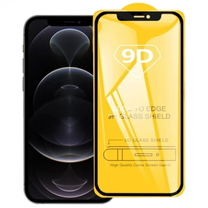 ieg™ Ally İphone 12/12 Pro 6.1 9d Full Glue Tempered Cam Ekran Koruyucu