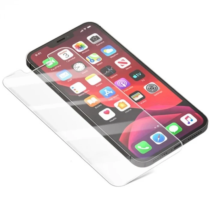 ieg™ Ally İphone 12 Pro Max 6.7 Matte Hd Tempered Cam Ekran Koruyucu