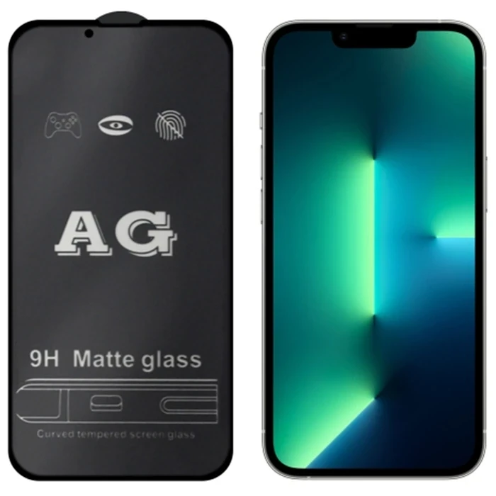 ieg™ Ally İphone 13 Pro Max 6.7inç Full Glue Matte Tempered Cam  Ekran Koruyucu