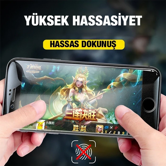 ieg™ Ally İphone 13 Pro Max 6.7inç Full Glue Matte Tempered Cam  Ekran Koruyucu