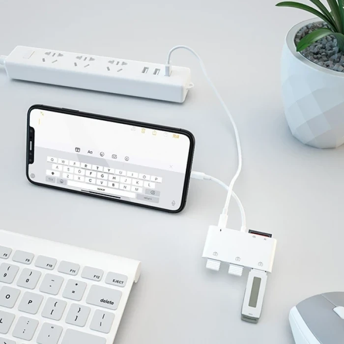 ieg™ Ally İphone Lightning To Tfsd Card Reader Usb 3.kamera Adaptörü