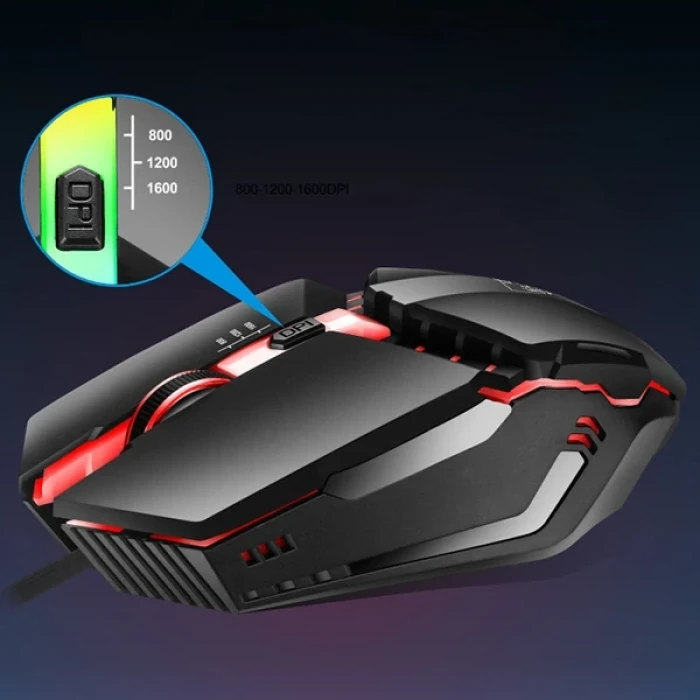 ieg™ Ally K3  Işıklı Kablolu Oyuncu- Gaming Mouse