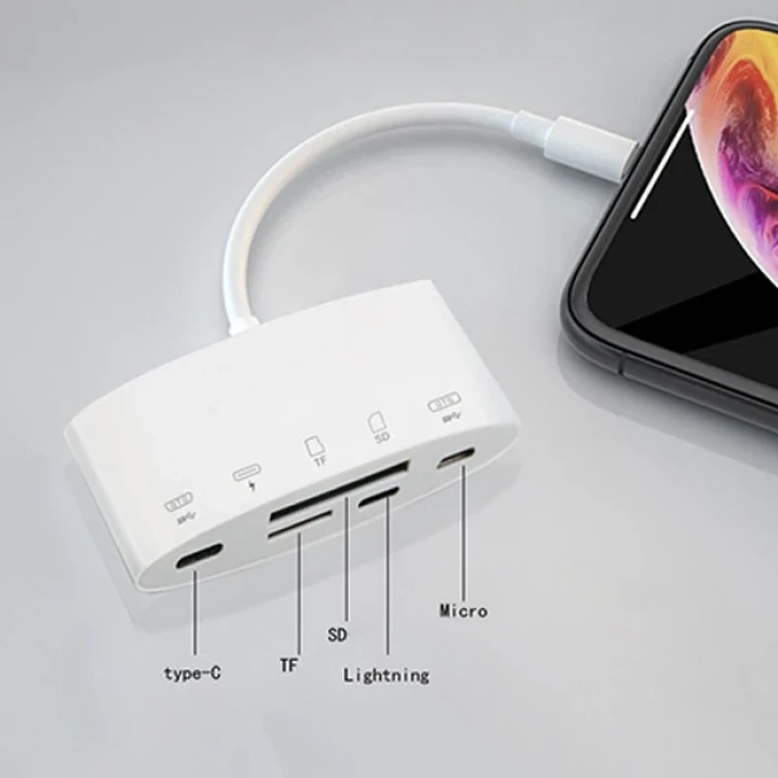 ieg™ Ally Nk-1040+plus İphone Lightning To Sd/tf Card Usb Kamera Adaptörü