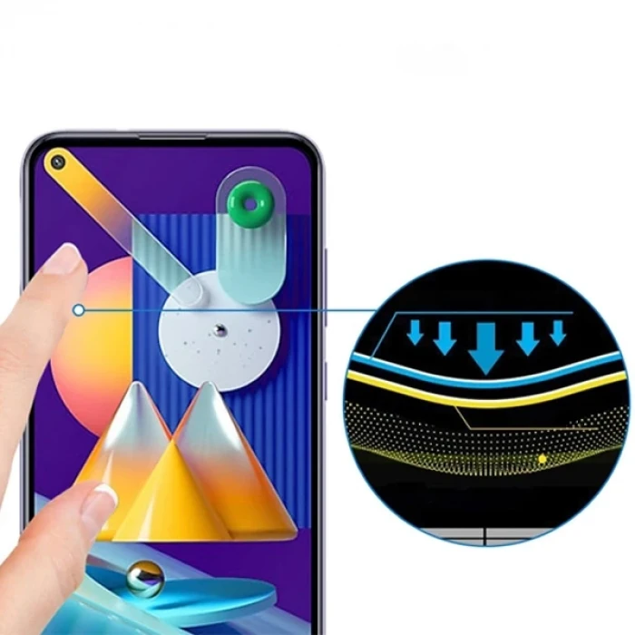 ieg™ Ally Sm Galaxy M11  Full Glue Tempered Cam Ekran Koruyucu