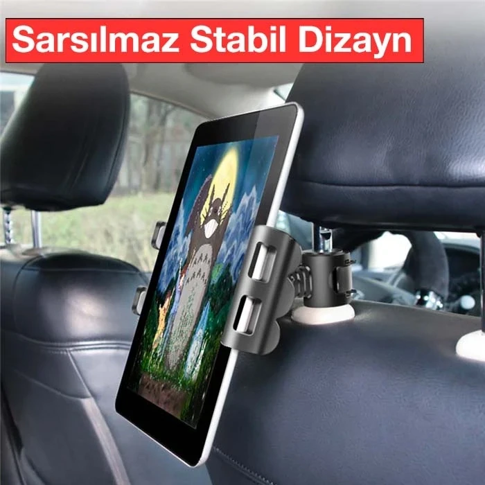 ieg™ Ally Universal Araç Arka Koltuk Tablet Ve Telefon Tutucu