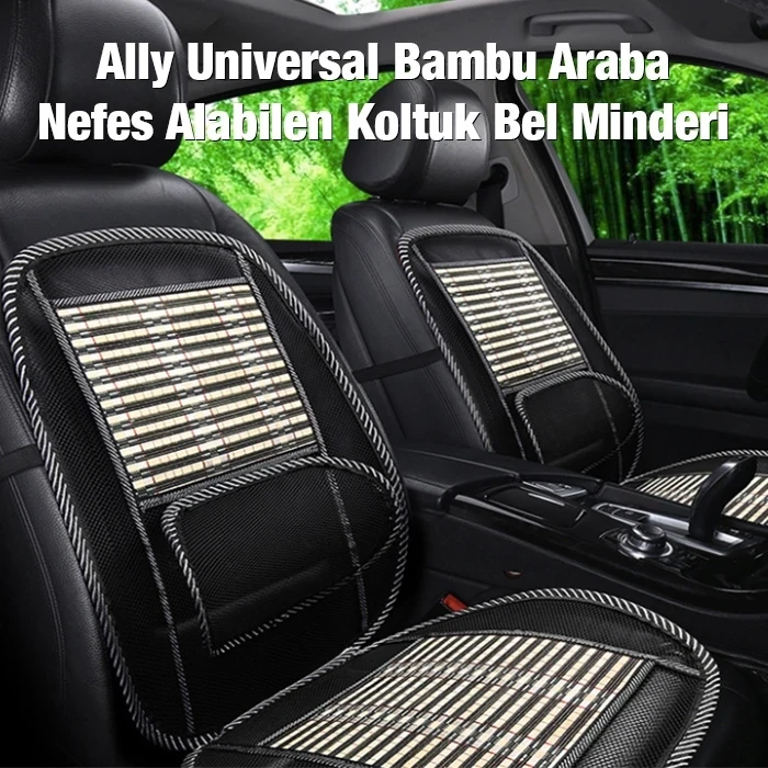 ieg™ Ally Universal Bambu Araba Nefes Alabilen Koltuk Bel Minderi