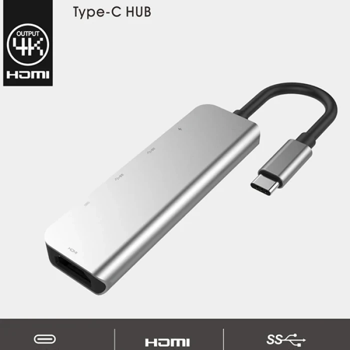 ieg™ Ally Usb (type-c To 5in1  Hdtv 2xusb+2x Pd) Hub Adaptör Çoklayıcı