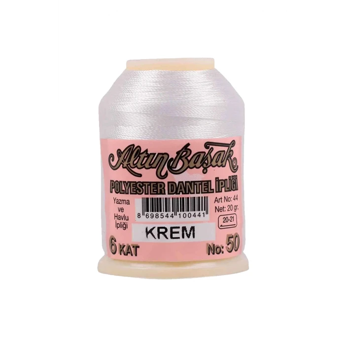 ieg™ Altınbaşak Oya ve Dantel İpi 20 gr -  - No: KREM