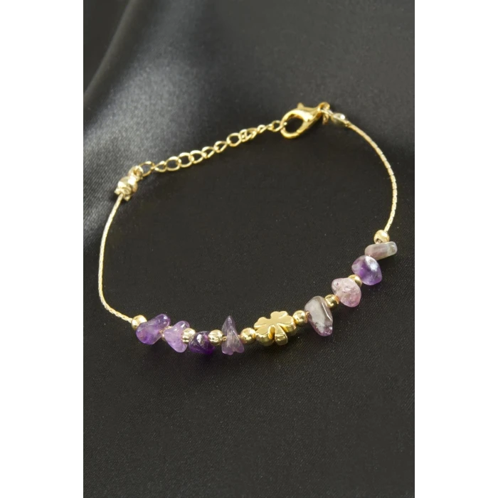 ieg™ Amatist Kırık Doğaltaş Bileklik