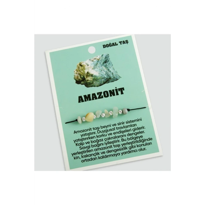 ieg™ Amazonit Doğaltaşlı İp Bileklik