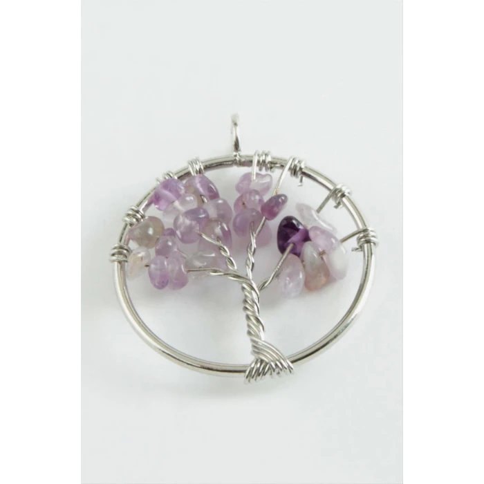 ieg™ Ametist Kalp Doğaltaş Kolye Ucu