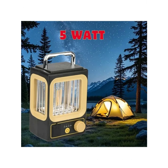 ieg™ Ampul Solar Şarj Edilebilir 12 Led 1 Rustikli Led Kamp Lambası