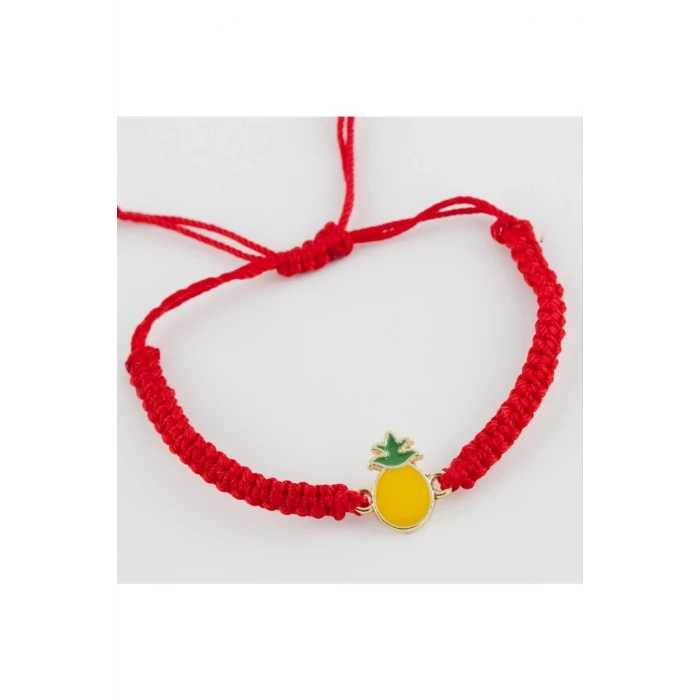 ieg™ Ananas Figürlü Makrome Örgülü Bileklik